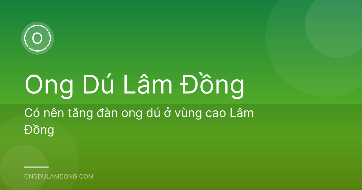 Có nên tăng đàn ong dú ở vùng cao Lâm Đồng