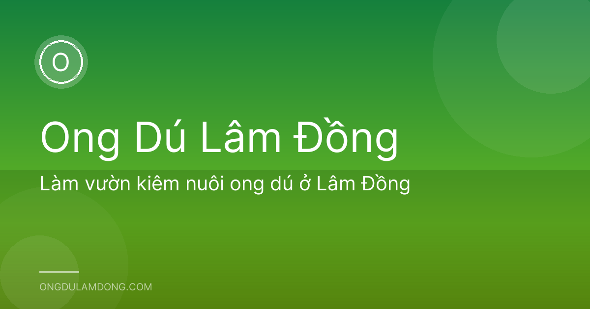 Làm vườn kiêm nuôi ong dú ở Lâm Đồng