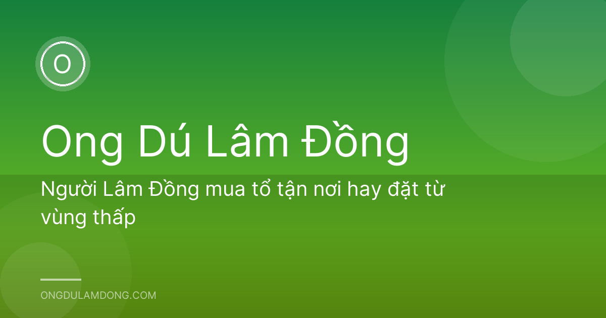 Người Lâm Đồng mua tổ tận nơi hay đặt từ vùng thấp